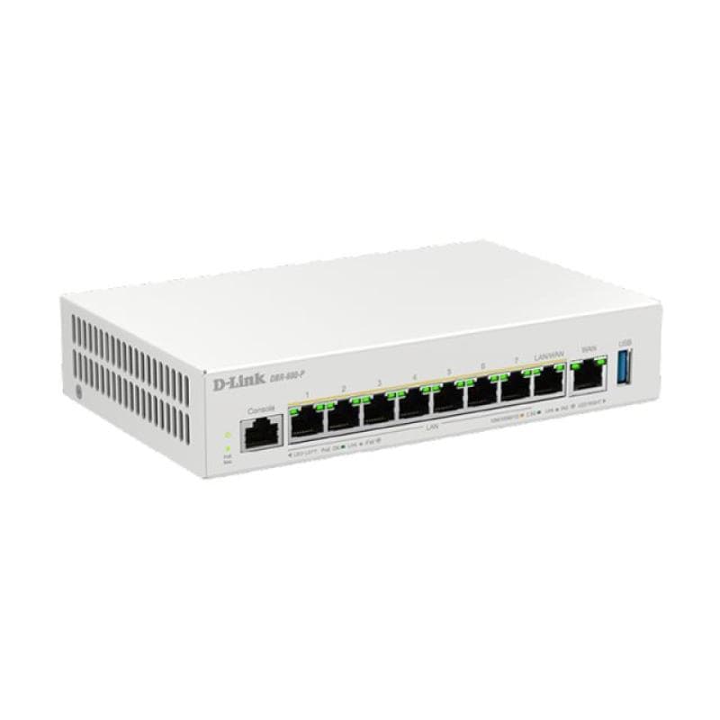 D-LINK Business PoE Router- 1 x 10/100/1000/2500 Mbit/s WAN Port- 7 x 10/100/1000/2500 Mbit/s