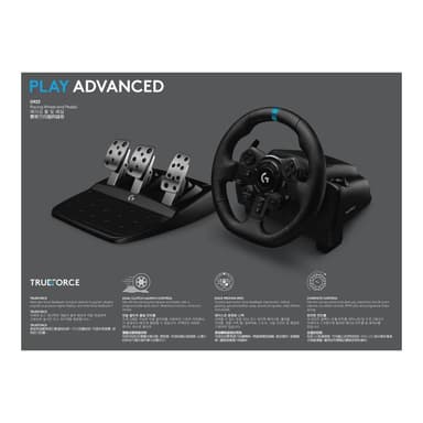 LOGITECH G G923 - Lenkrad-, Pedale- und Schaltknüppel-Set - kabelgebunden - für PC, Sony PlayStation