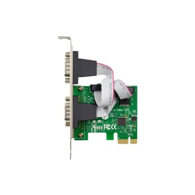 INLINE Schnittstellenkarte, 2x Seriell RS-232, PCIe, AX99100, Low-Profile