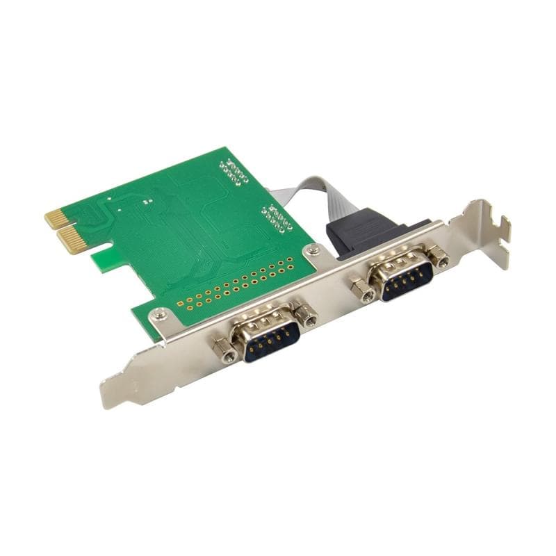 INLINE Schnittstellenkarte, 2x Seriell RS-232, PCIe, AX99100, Low-Profile