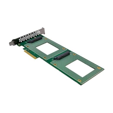 INLINE PCIe Karte zu 2x intern U.2 NVMe SFF-8639 ? Bifurcation, PCIe x8, schmal