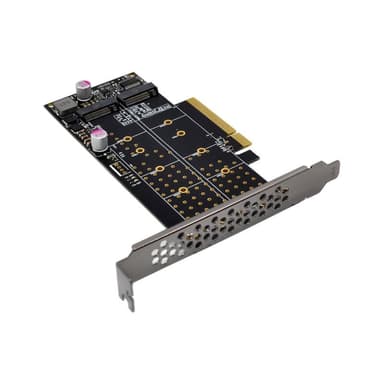 INLINE PCIe Karte zu 2x intern NVMe M.2 Key M ? Bifurcation, PCIe x8