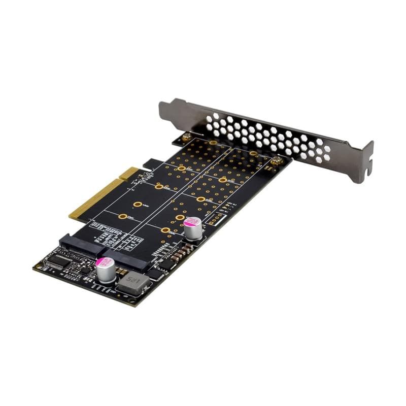 INLINE PCIe Karte zu 2x intern NVMe M.2 Key M ? Bifurcation, PCIe x8