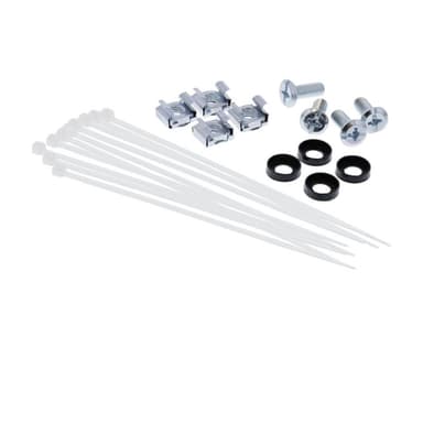 INLINE 10″ Patchpanel Leerblech 12x, für Keystone Module, 1HE, RAL7035 grau