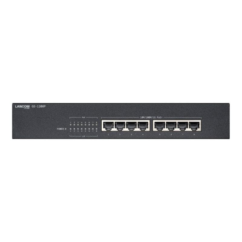 LANCOM Switch GS-1208P 8port POE GBE lüfterlos