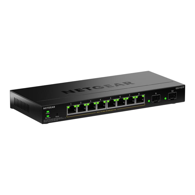 NETGEAR S350 Series 8-Port Gigabit Ethernet PoE+ Smart Managed Essentials Switch