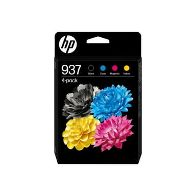 HP 937 CMYK Original Ink Cartridge 4-Pack