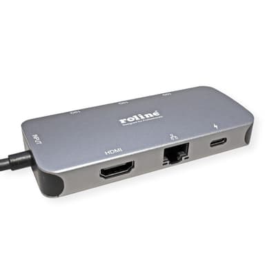 ROLINE USB 3.2 Gen 2 Typ C Multiport Dockingstation 4K HDMI LAN