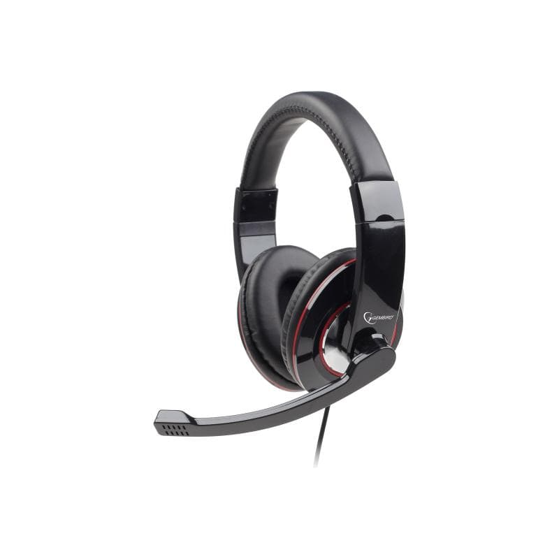 GEMBIRD Headset Gembird MHS-U-001, schwarz/rot, Retail