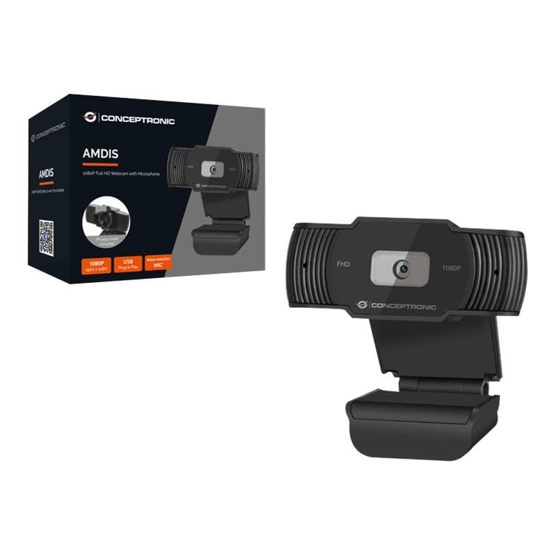CONCEPTRONIC Webcam AMDIS 1080P Full HD Webcam+Microphone sw