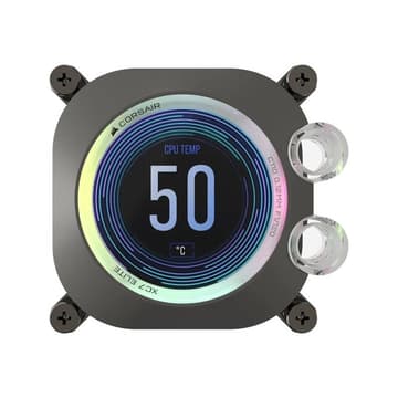 CORSAIR Hydro X Series XC7 RGB Elite LCD CPU Wasserblock LGA 1700, AM4 / AM5 - schwarz