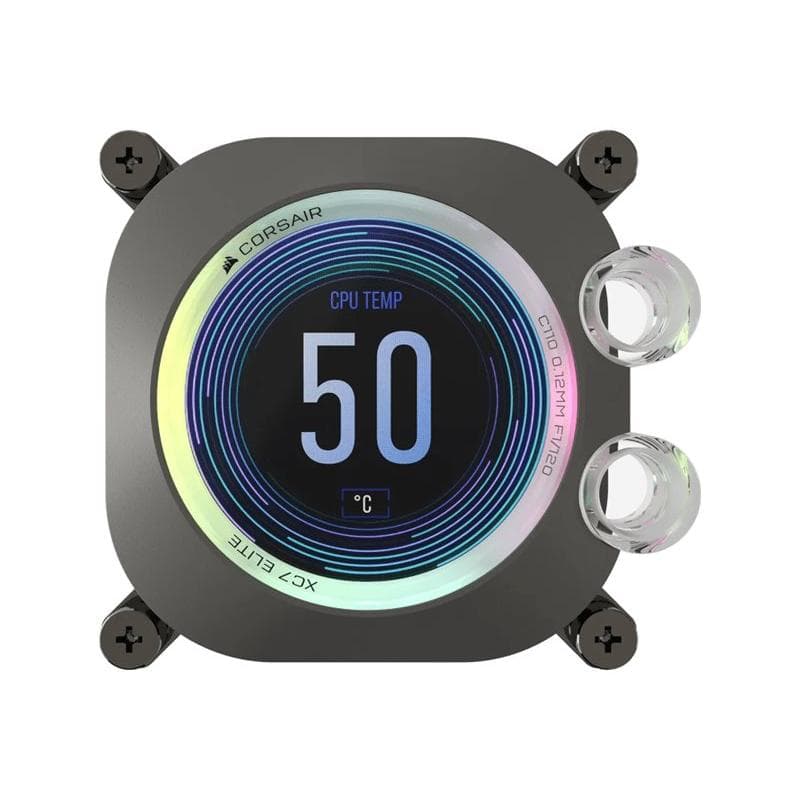 CORSAIR Hydro X Series XC7 RGB Elite LCD CPU Wasserblock LGA 1700, AM4 / AM5 - schwarz