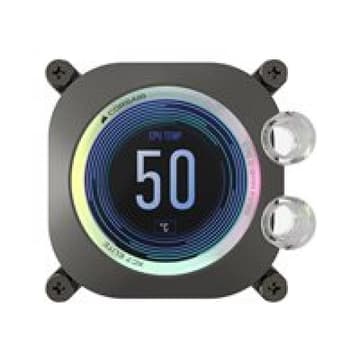 CORSAIR Hydro X Series XC7 RGB Elite LCD CPU Wasserblock LGA 1700, AM4 / AM5 - schwarz