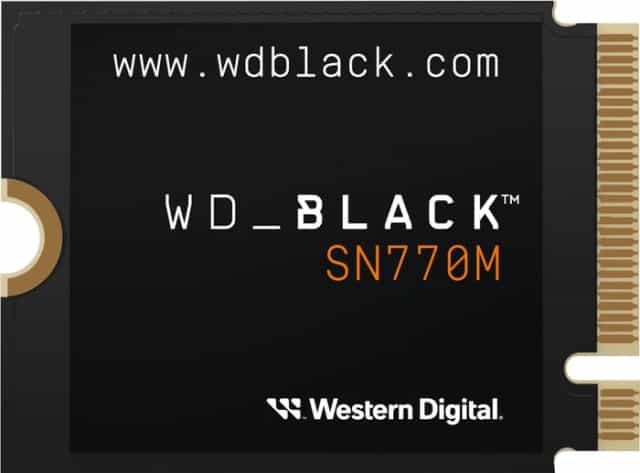 2TB Western Digital WD BLACK SN770M NVMe SSD, M.2 2230 PCIe 4.0 x4 2TB Western Digital WD BLACK SN770M NVMe SSD, M.2 2230 PCIe 4.0 x4