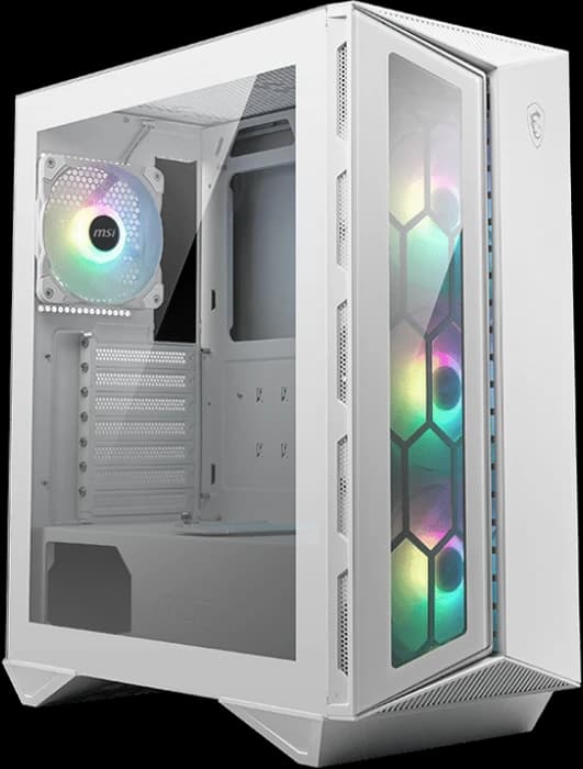 MSI MPG Gungnir 110R White, weiß, Glasfenster