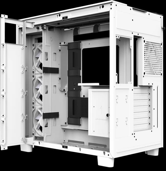 NZXT H9 Elite White, weiß, Glasfenster