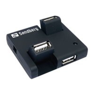 SANDBERG USB Hub 4 ports USB2.0 Ueberlastungsschutz A-B Kabel inkludiert 