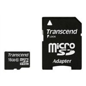  mSDHC 16GB Transcend  + Adapter / Class 10  