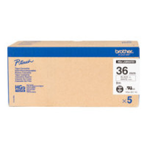 BROTHER HG-Multipack HGE261V5 / 5x Packung / weiß 