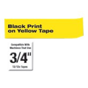 Tape TZES641/ gelb/bk / 8m / 18mm/PT1000 