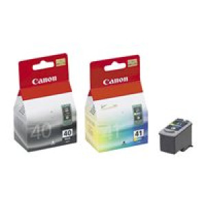 CANON PG 40 / CL 41 Multi Pack 2er Pack Schwarz, Farbe (Cyan, Magenta, Gelb) Tintenbehälter 