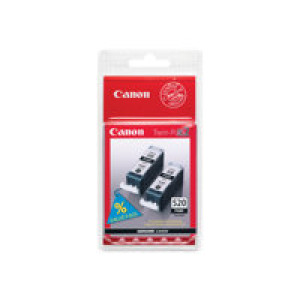 CANON PGI 520BK Twin Pack 2er Pack Schwarz Tintenbehälter 