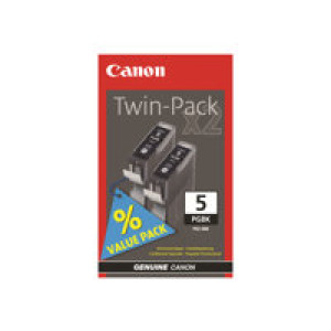 CANON PGI 5 Black Twin Pack 2er Pack Schwarz Tintenbehälter 