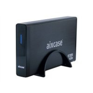 Externes Gehäuse 8,9cm (3,5") Aixcase SATA   USB3.0  TÜV/GS ALU blackline 