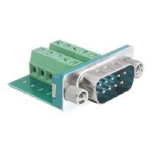 DELOCK Adapter Terminalblock Sub-D 9Pin St 