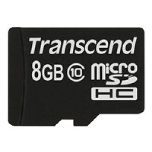  TRANSCEND SDHC CARD MICRO 8GB CLASS 10  