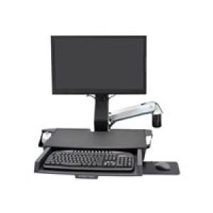  ERGOTRON StyleView Sit-Stand Combo Arm with Worksurface polished  