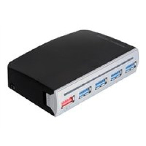 DELOCK HUB USB 3.0 4 Port extern, 1 Port USB Strom intern / extern 