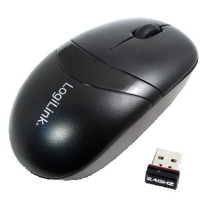  Maus LogiLink mini Funk 2.4 GHz 1000dpi optisch scroll black Mäuse 