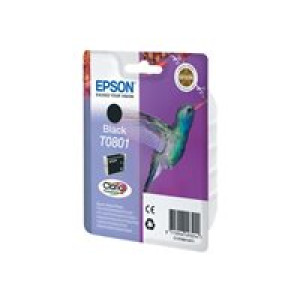 EPSON T0801 Schwarz Tintenpatrone 