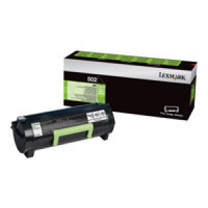 LEXMARK 502 Schwarz Tonerpatrone LCCP, LRP 