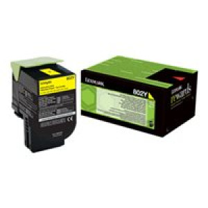 LEXMARK 802Y Gelb Tonerpatrone LCCP, LRP 