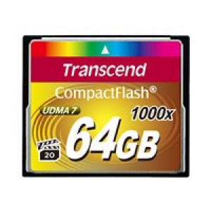 TRANSCEND 64GB Compact Flash Card 1000x