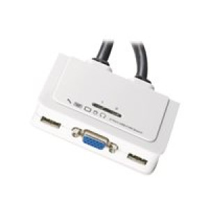  Data Switch KVM 2-Port VGA, USB, Audio  