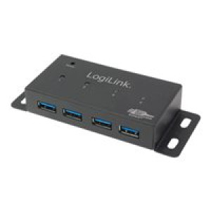 LogiLink USB 3.0 HUB 4-port, metal, inkl. Netzteil 