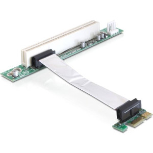 DELOCK Riser Card Delock PCIe x1 -> PCI 32bit 5v flexibles Kabel 