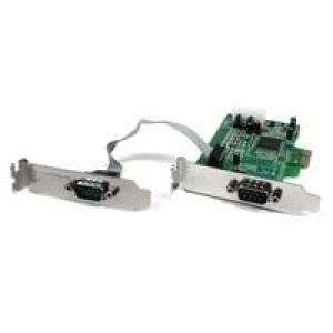 STARTECH.COM 2 Port Seriell RS232 PCI Express Low Profile Schnittstellenkarte mit 16550 UART - 2 Por 