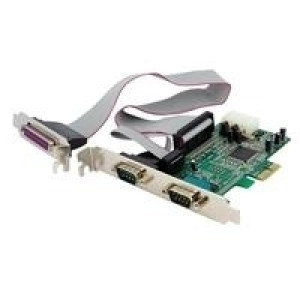 STARTECH.COM 2S1P Seriell/Parallel RS232 PCI Express Karte mit 16550 UART - DB9/RS-232 PCIe Karte 