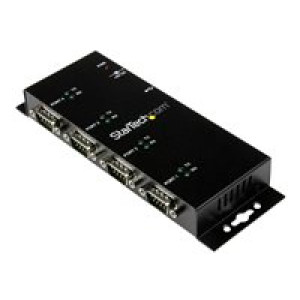 STARTECH.COM 4 Port USB auf Seriel RS232 Adapter Hub - Industriell DIN-Scheinen/ Wandmontagefähig - 
