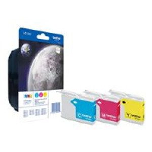BROTHER Kit: 3x Colour Ink Cartridges 