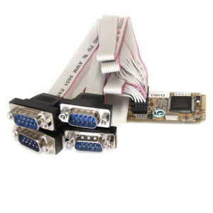 STARTECH.COM 4 Port Seriell RS232 Mini PCI Express Karte mit 16650 UART - Serielle 4 Port RS-232 