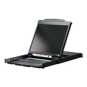  ATEN CL5800N KVM-Konsole, 48cm LCD, VGA, PS/2-USB, Peripheral Port, Tastaturlayout D  
