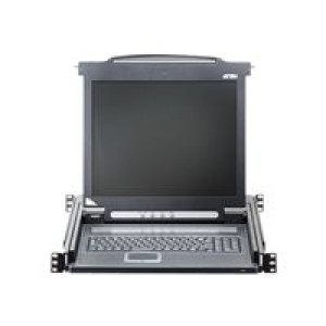  ATEN CL1000M KVM-Konsole, 43cm LCD, VGA, PS/2-USB, Tastaturlayout D  