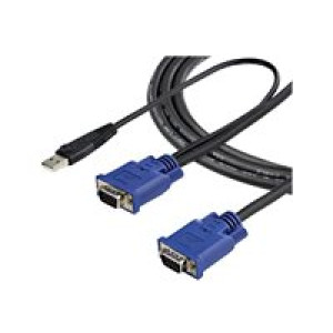  STARTECH.COM 3m 2-in-1 PS/2 USB KVM Kabel - Kabelsatz für KVM Switch / Umschalter  