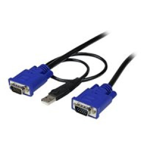  STARTECH.COM 1,8m 2-in-1 USB VGA KVM Kabel - Kabelsatz für KVM Switch / Umschalter  