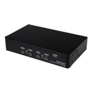  STARTECH.COM 4 Port DisplayPort USB KVM Switch mit Audio - DisplayPort Desktop KVM Umschalter mit US  
